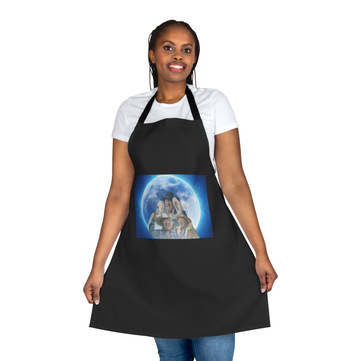 Screaming Cowboy Singing Country Meme Apron