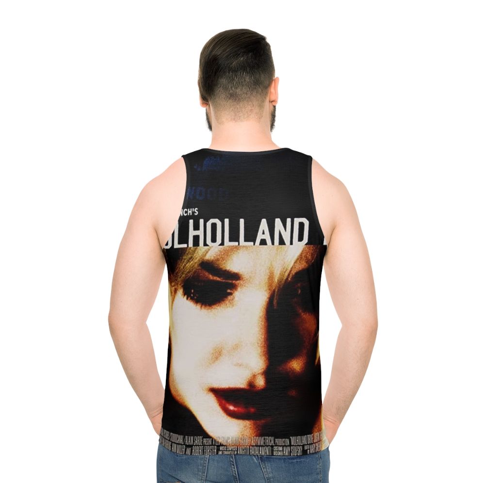 Hollywood Poster Unisex Tank Top with David Lynch Movies and Mulholland Dr Graphic