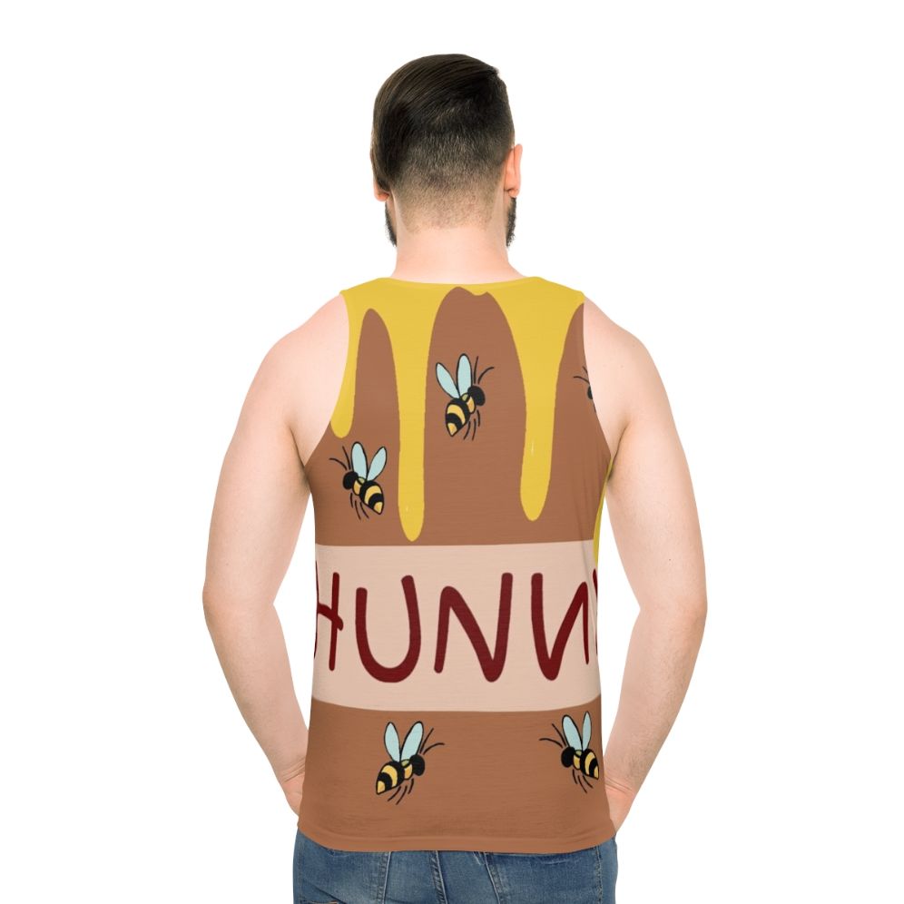 Honey-themed unisex tank top with cute cartoon graphic