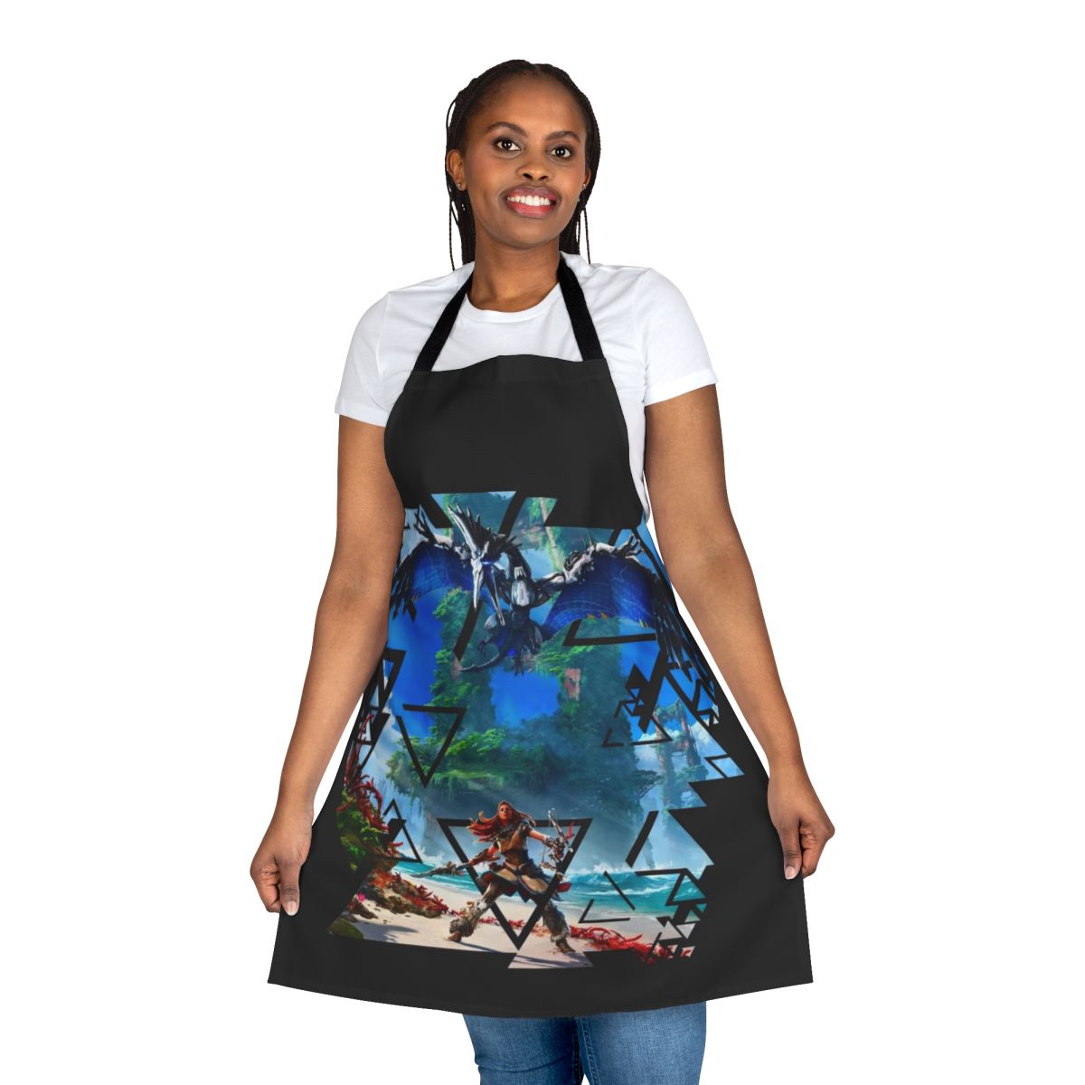 Horizon Forbidden West-inspired apron with Aloy's design for PlayStation 5 gamers