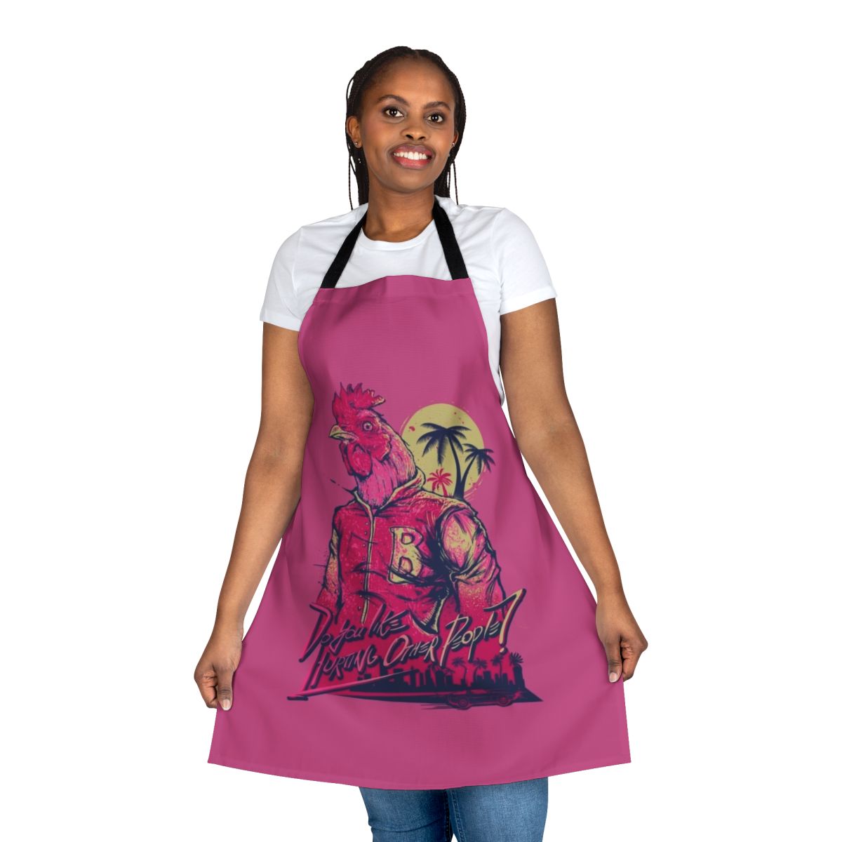 Hotline Miami inspired apron with Richard jacket design