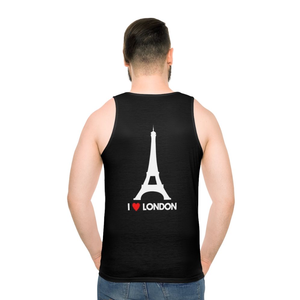Unisex 'I Heart London Eiffel Tower' Graphic Tank Top