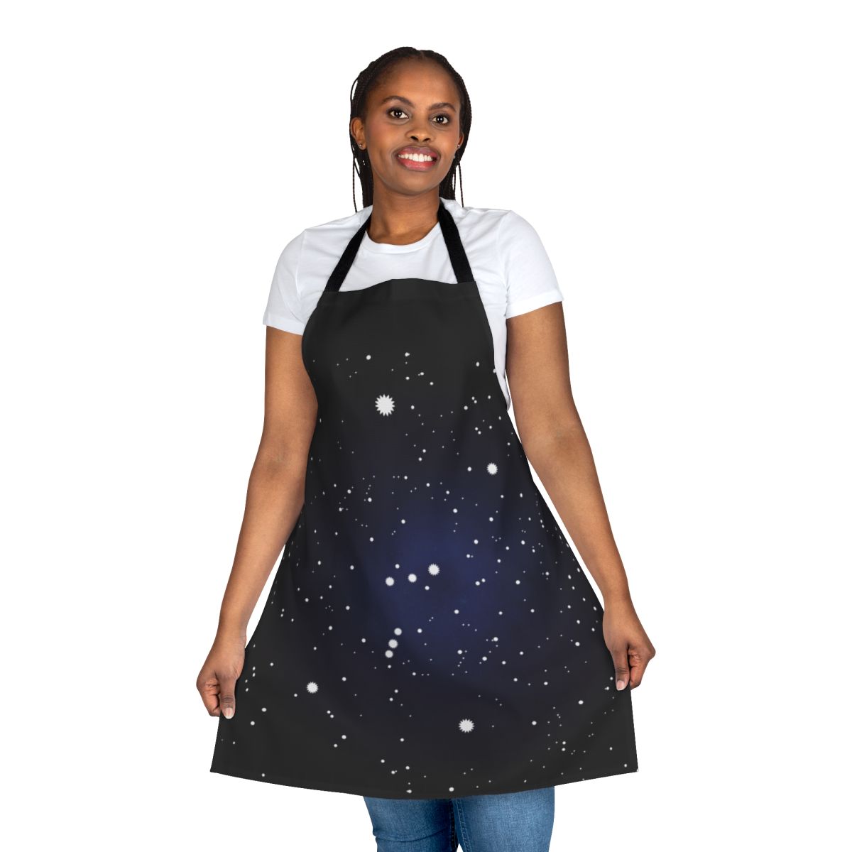 Orion Constellation Apron featuring a detailed depiction of the iconic star pattern