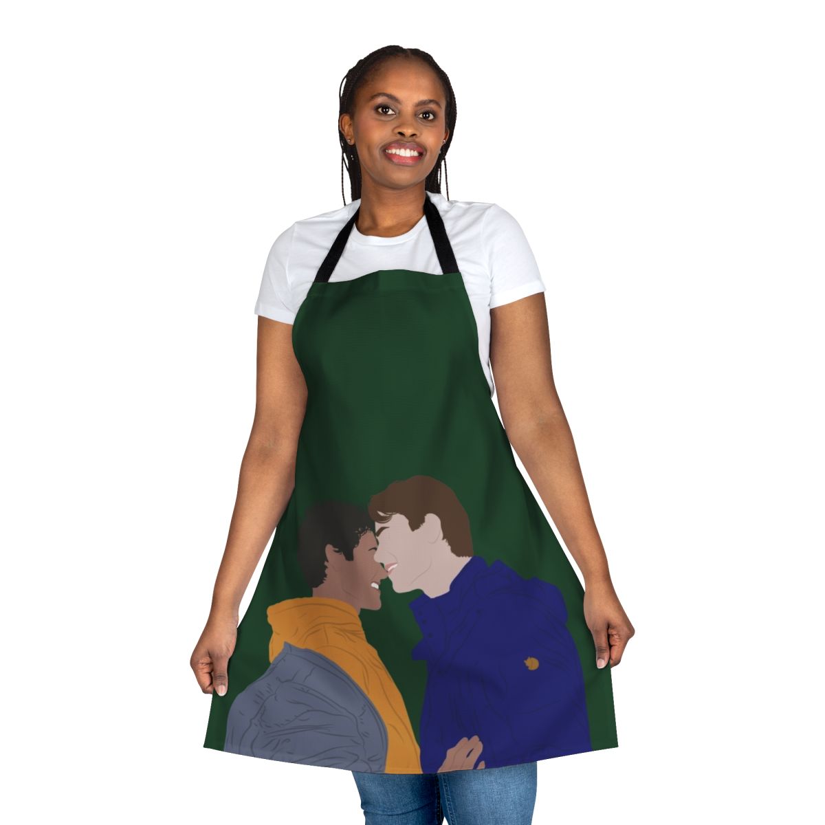 Inspired Young Royals Fan Art Apron with Line Art Design