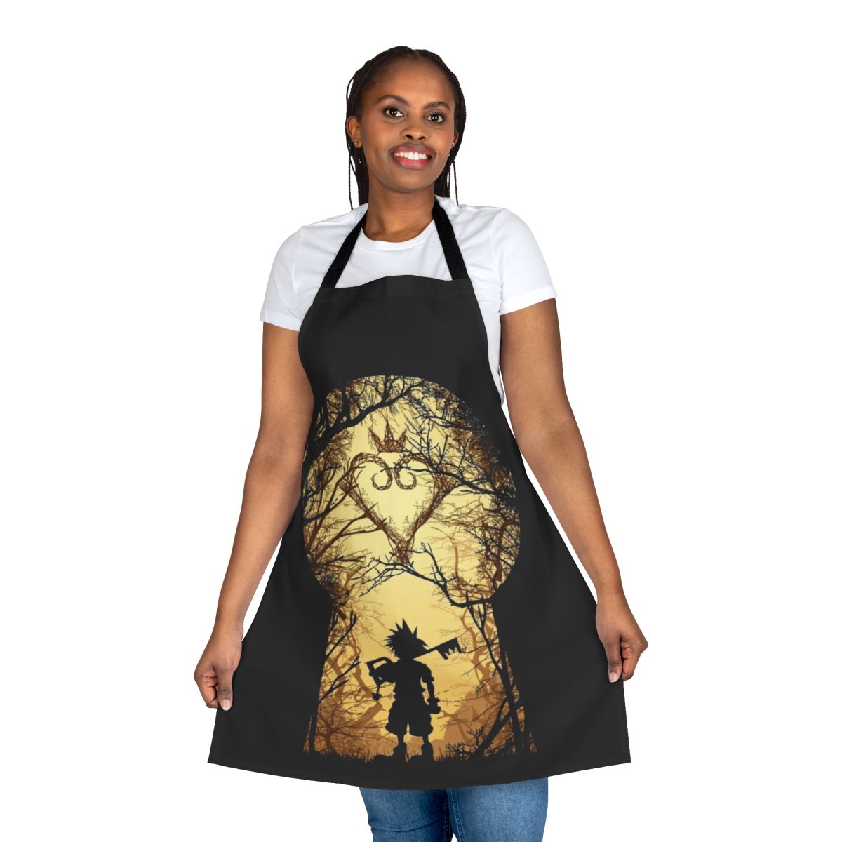 Intergalactic Kingdom Hearts inspired apron with space design