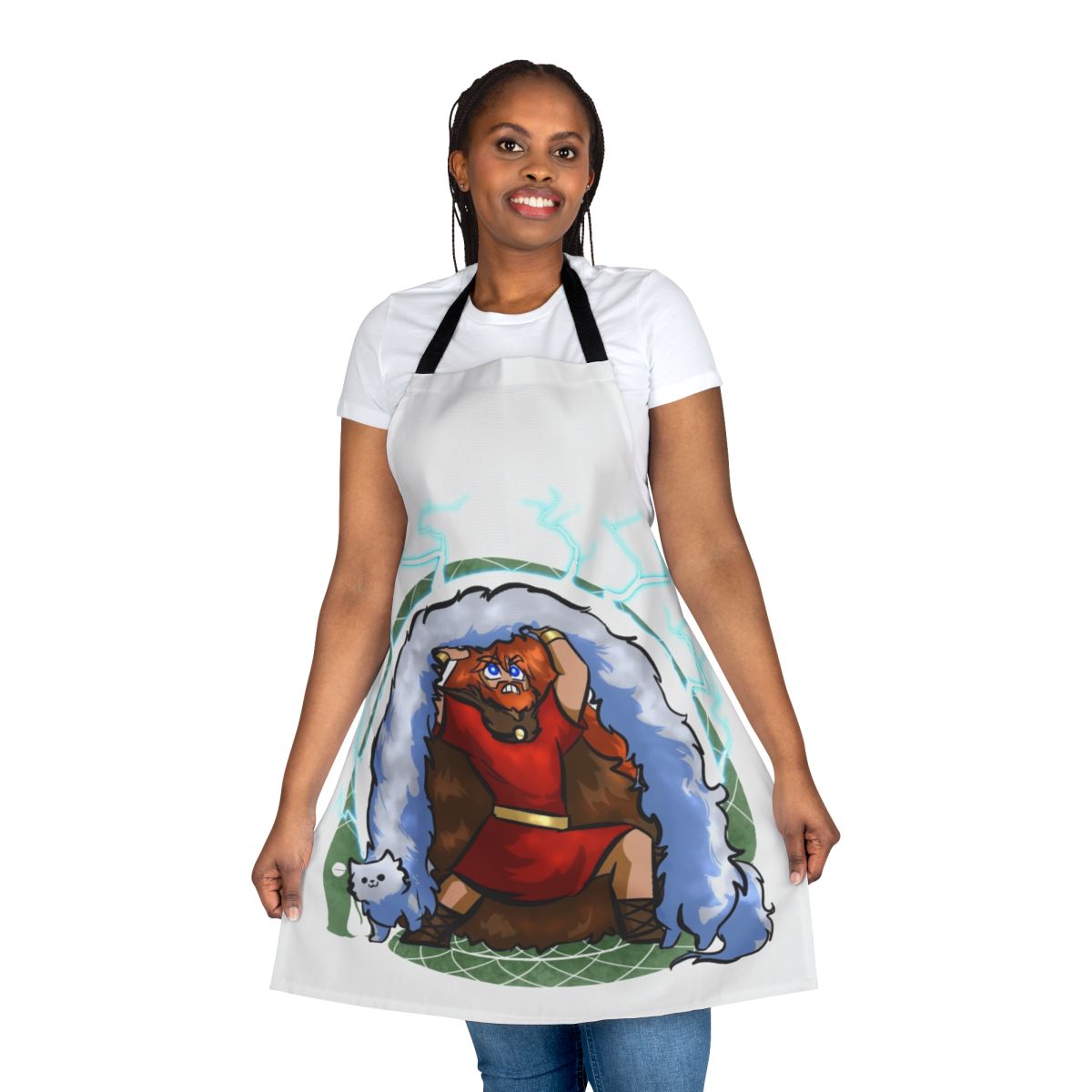 Jormungand-inspired apron featuring the mythical serpent from Norse mythology