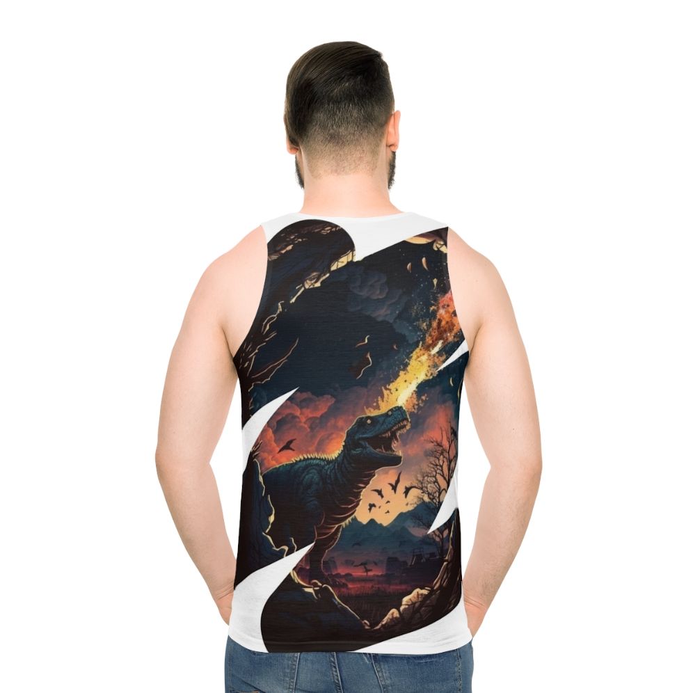 Jurassic era dinosaur unisex tank top