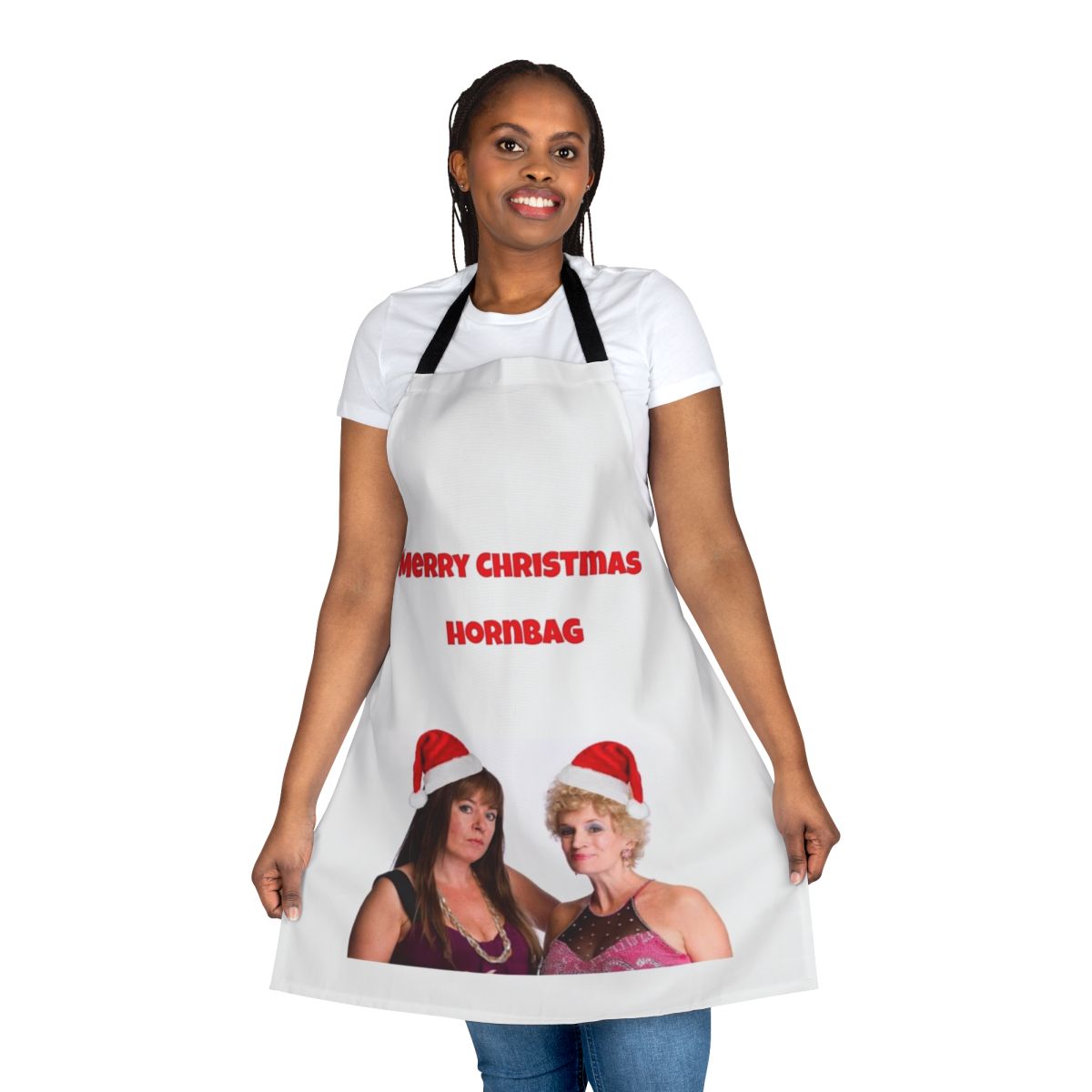 Kath and Kim inspired Christmas apron with funny quotes and Australian-themed design
