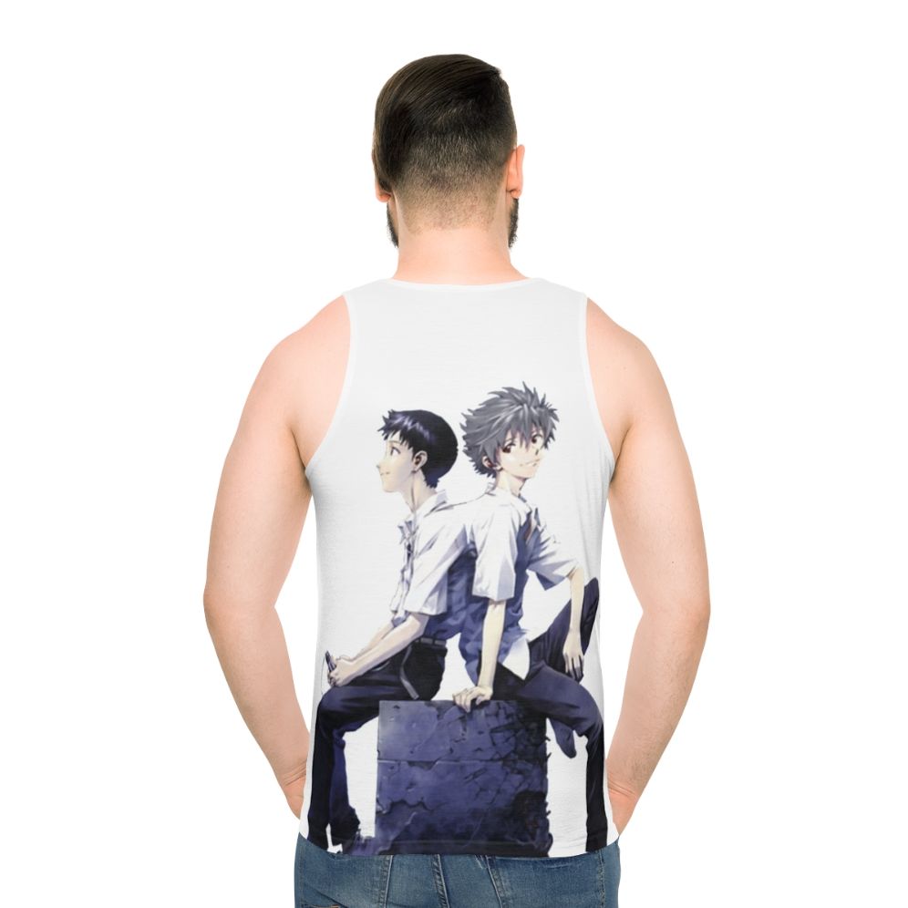 Kawoshin anime couple unisex tank top
