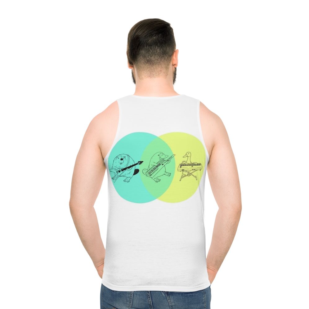 Keytar Platypus Venn Diagram Unisex Tank Top