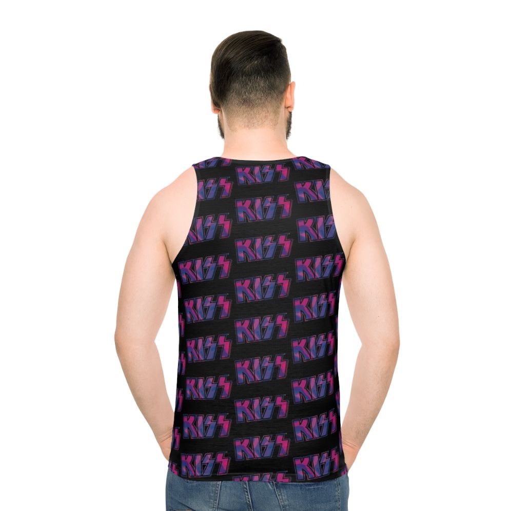 Kiss The Band Pink Purple Tie Dye Unisex Tank Top