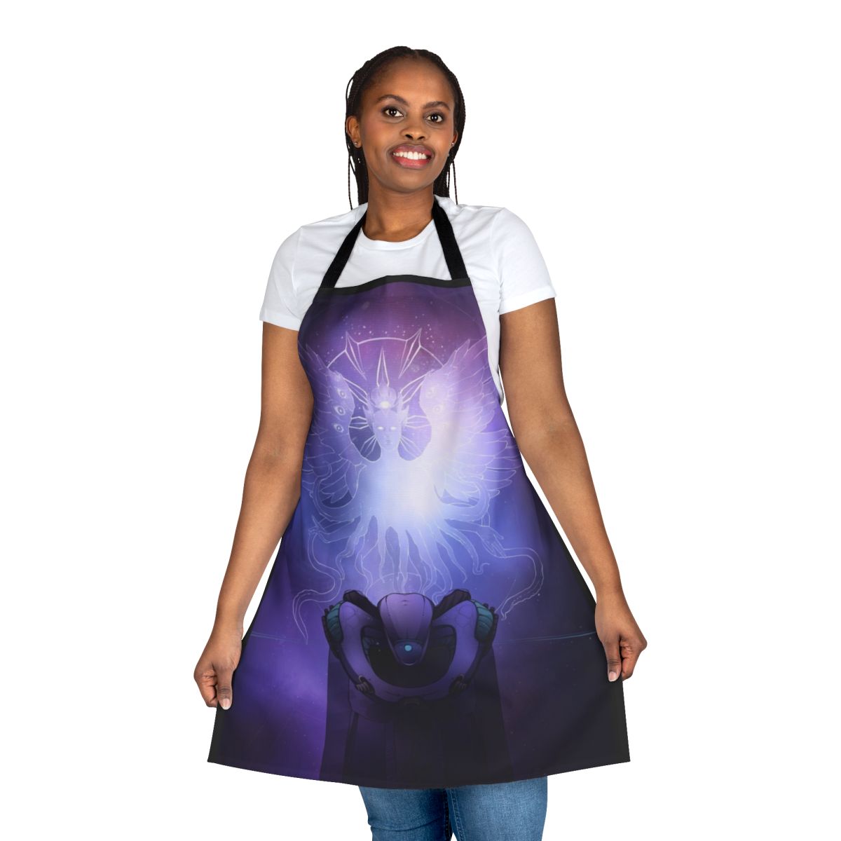 Kosh-inspired apron featuring Babylon 5 artwork