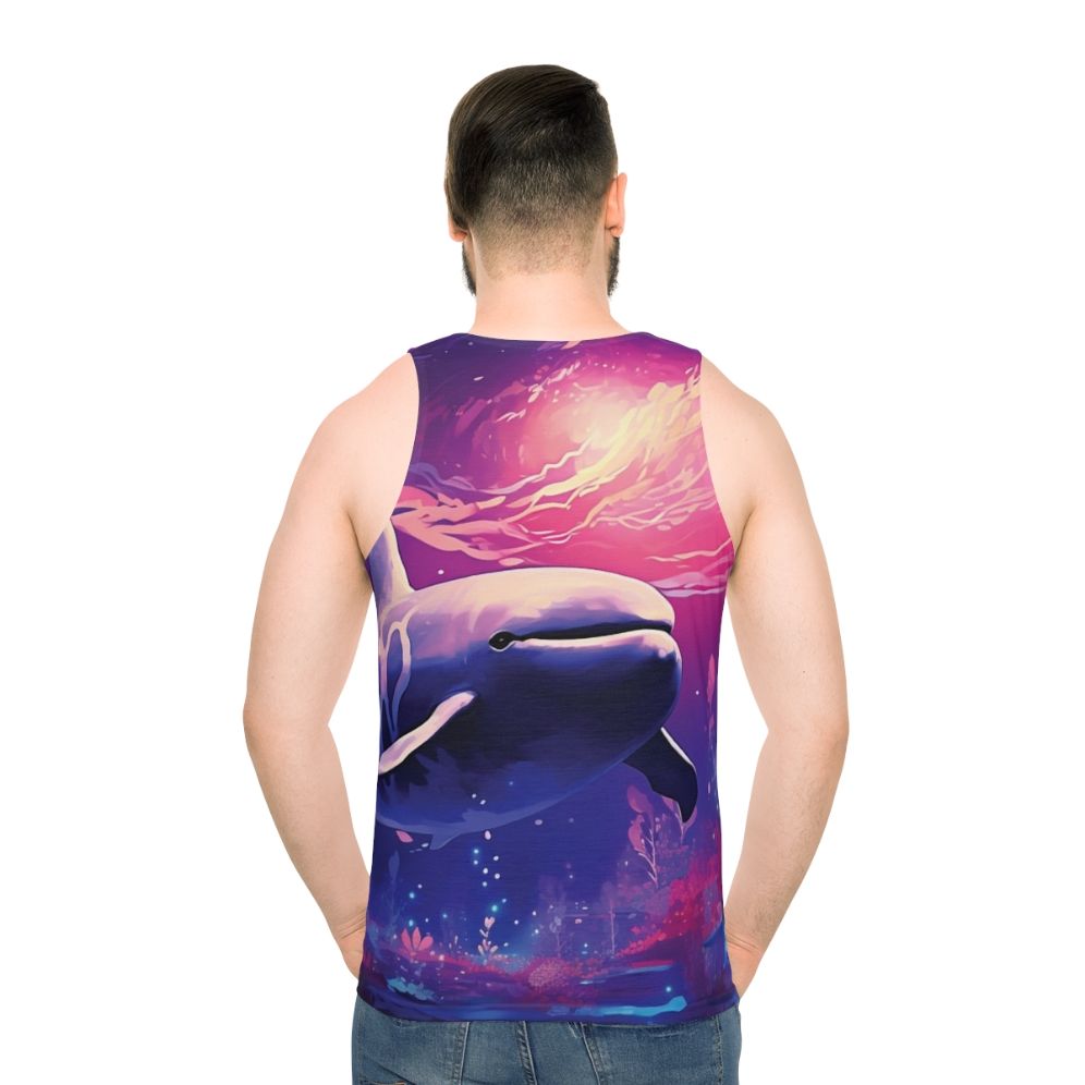 Unisex tank top featuring a design of legendary ocean animals
