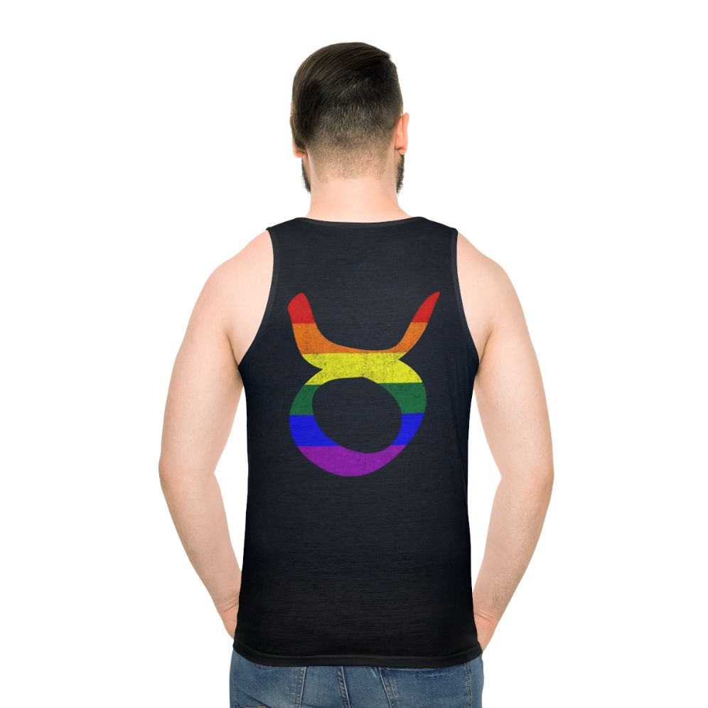 LGBT Taurus Zodiac Pride Flag Unisex Tank Top