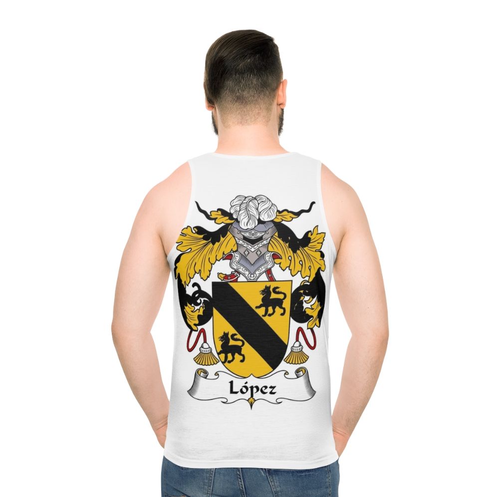 Lopez Coat of Arms Family Crest Unisex Tank Top