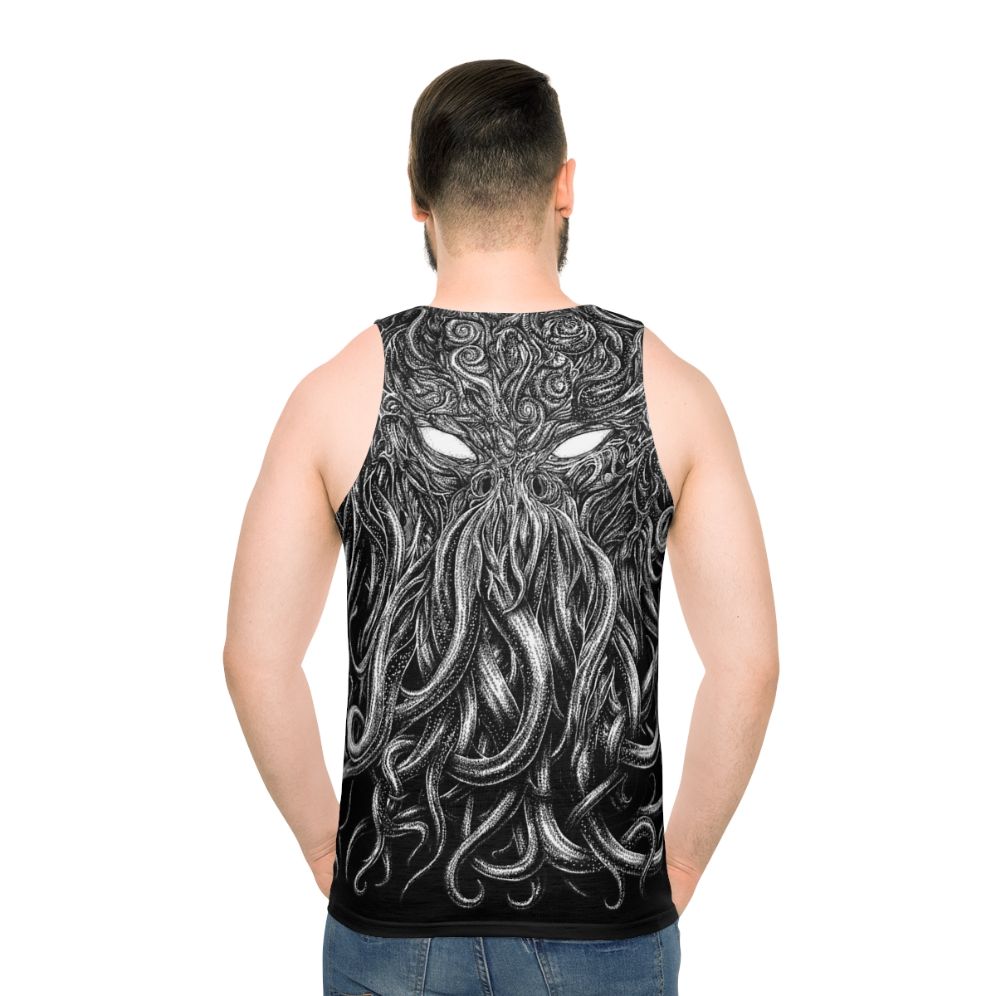 Lovecraft-inspired unisex tank top with gothic, supernatural design