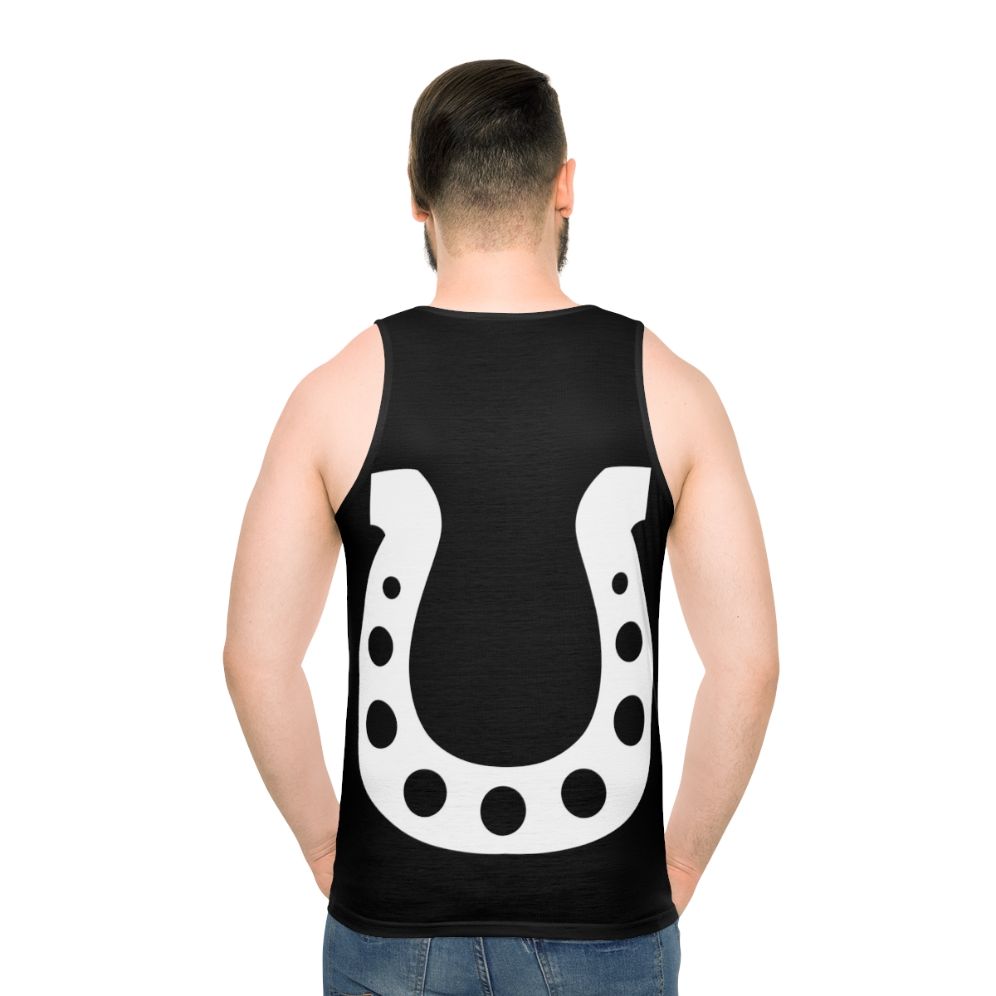 Lucky Horseshoe Unisex White Tank Top