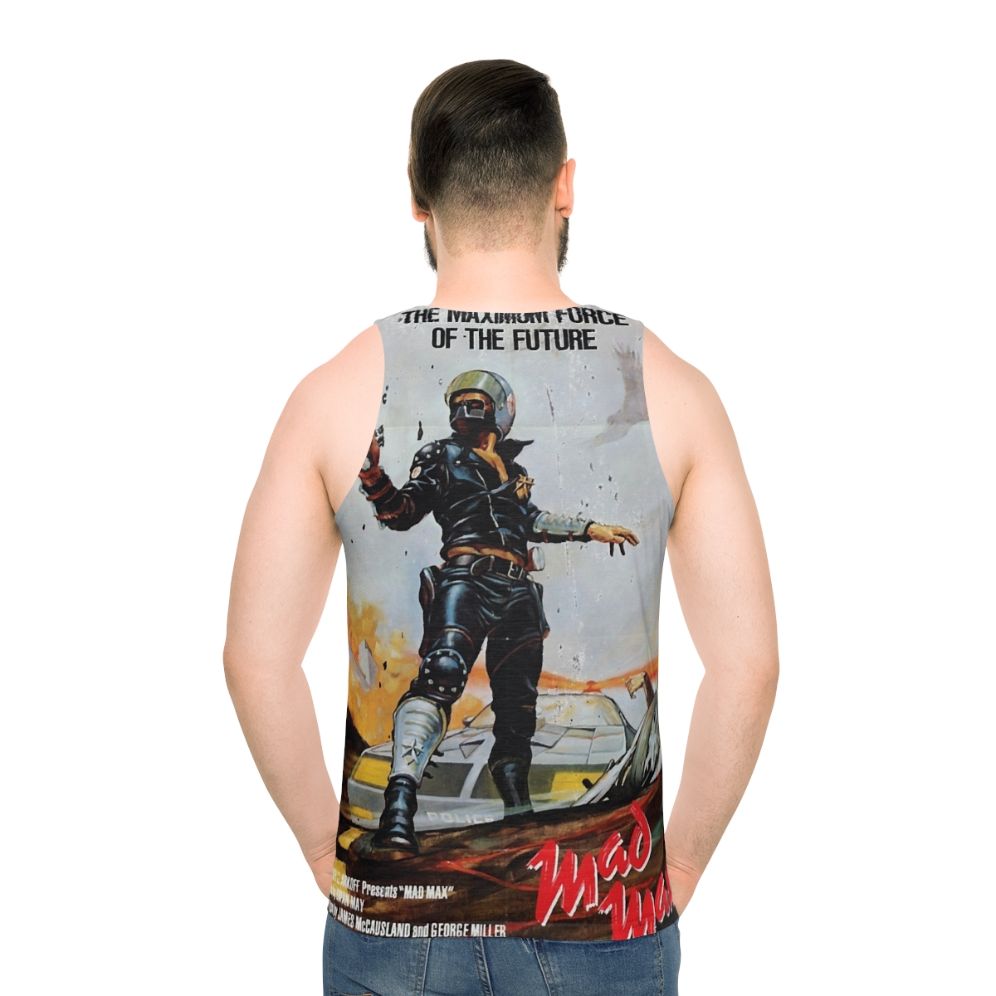 Mad Max distressed movie poster unisex tank top