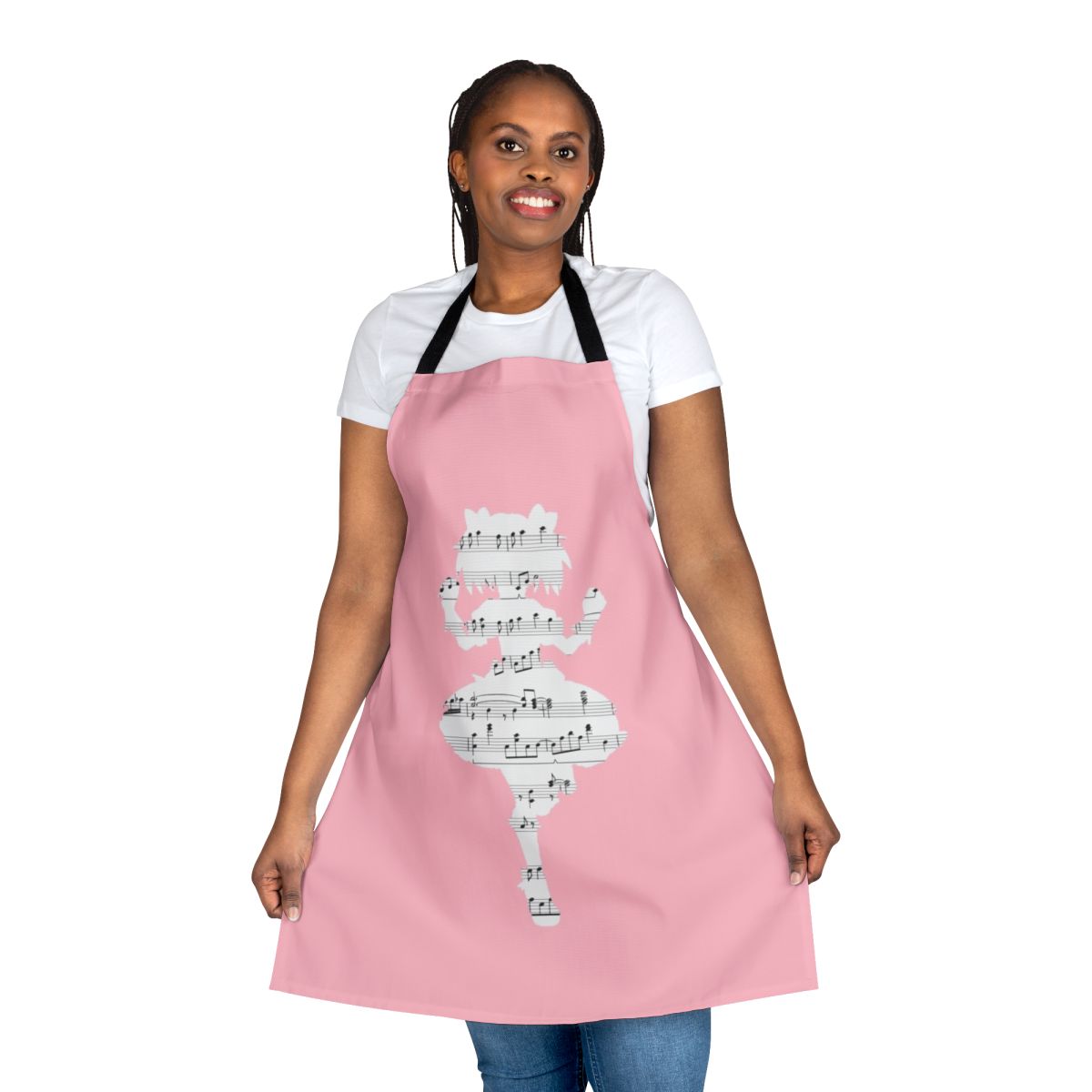 Madoka Kaname Inspired Apron with Magical Girl Anime Design