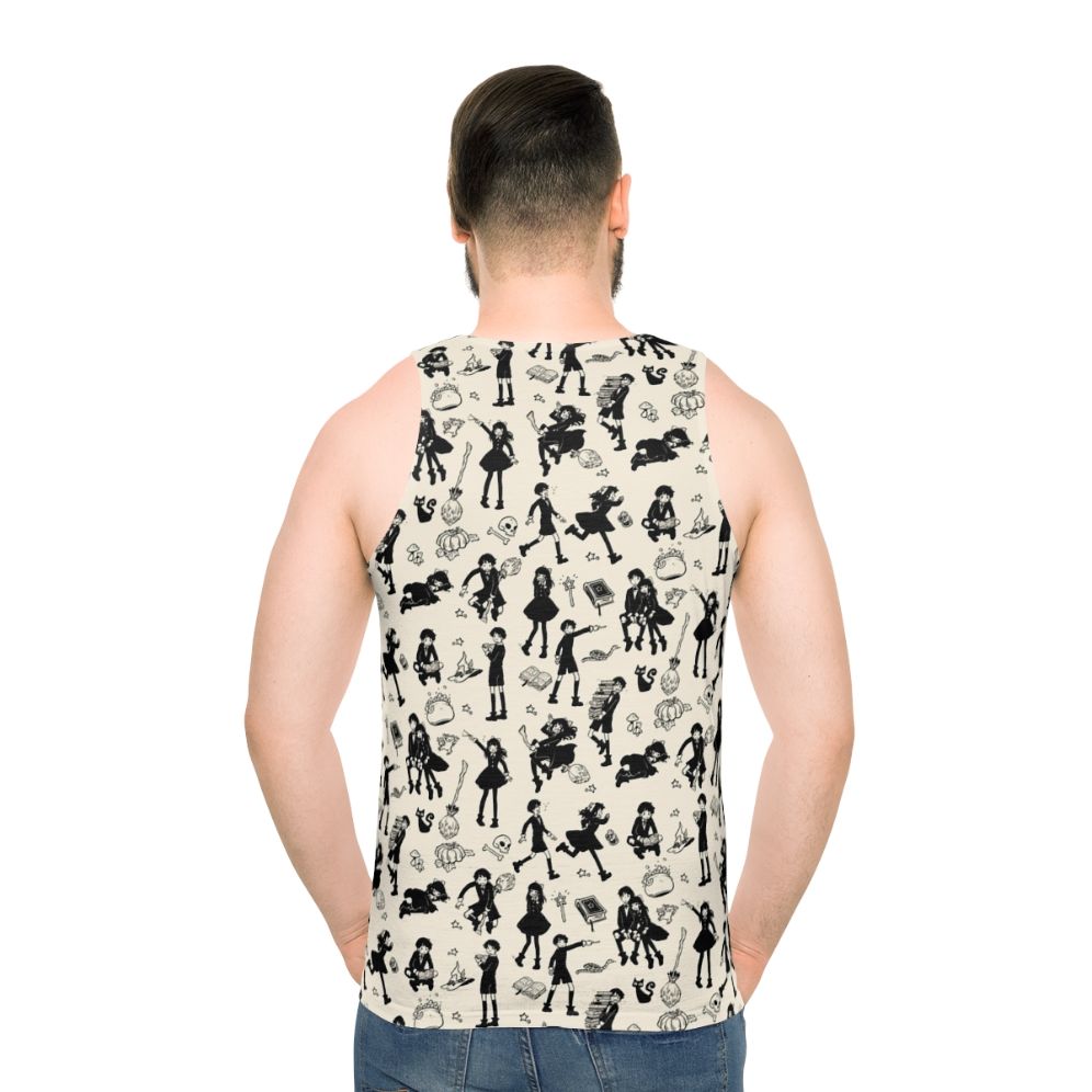 Magical unisex tank top with witch and sorcery design