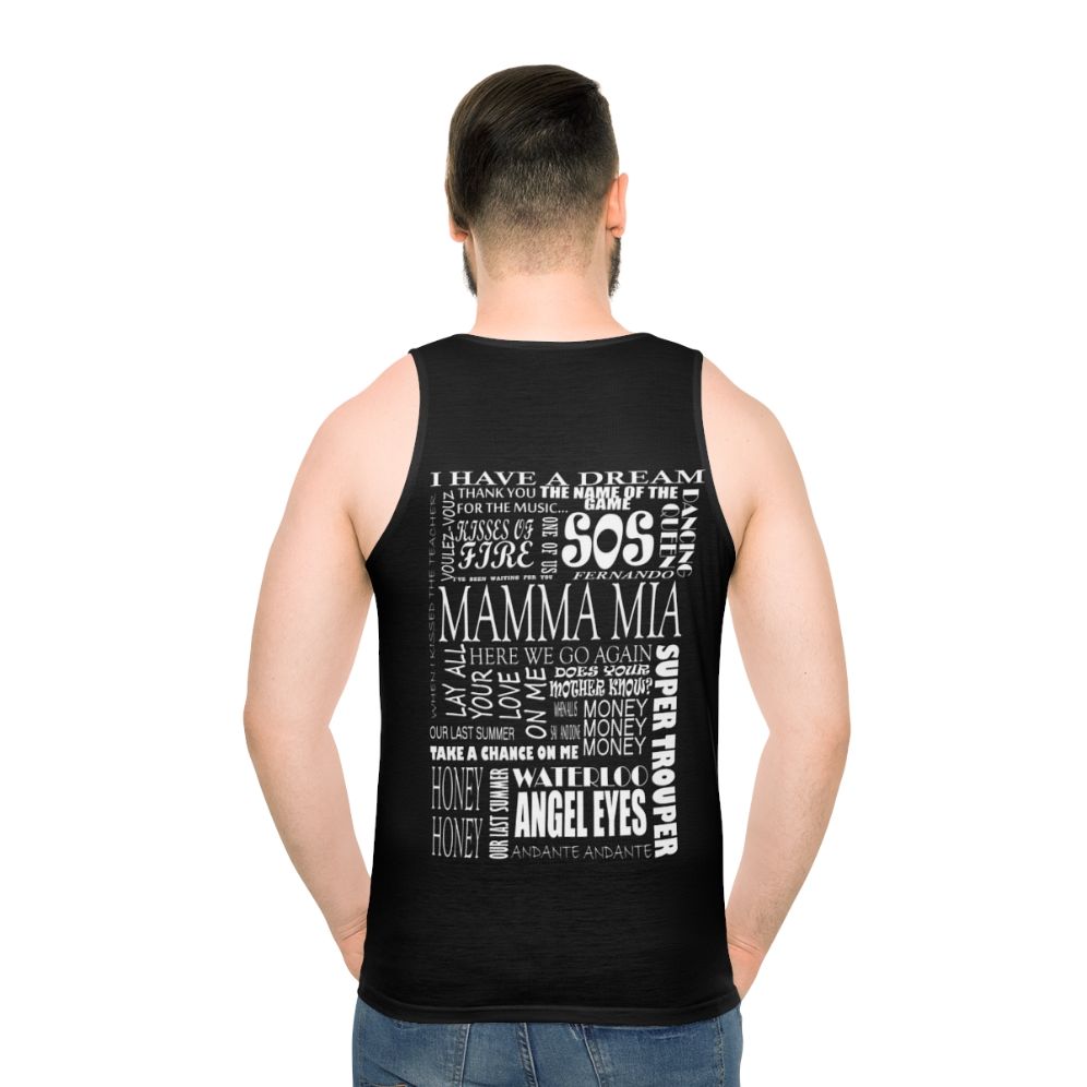 Mamma Mia movie songs unisex tank top