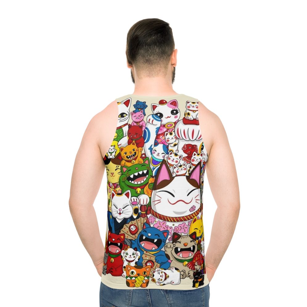 Maneki Neko Lucky Cat Kawaii Unisex Tank Top
