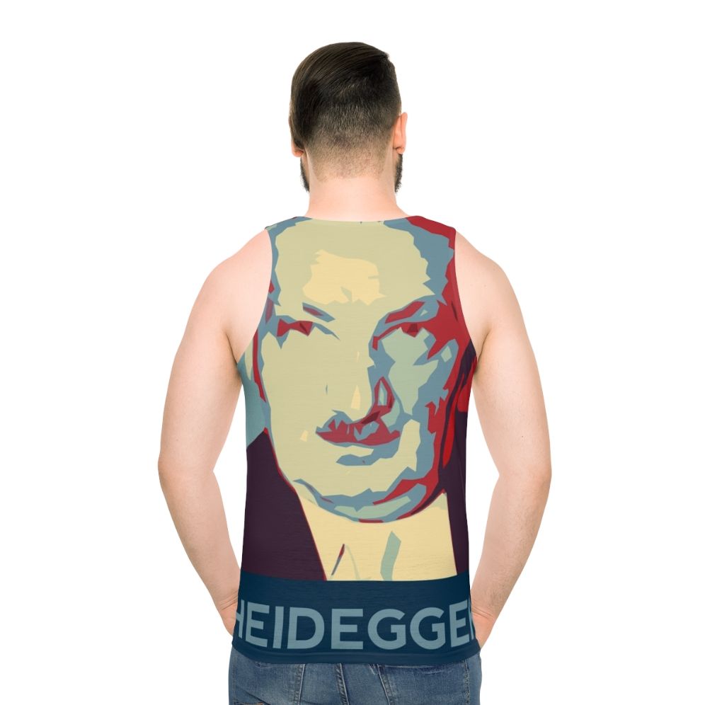 Martin Heidegger philosophy unisex tank top