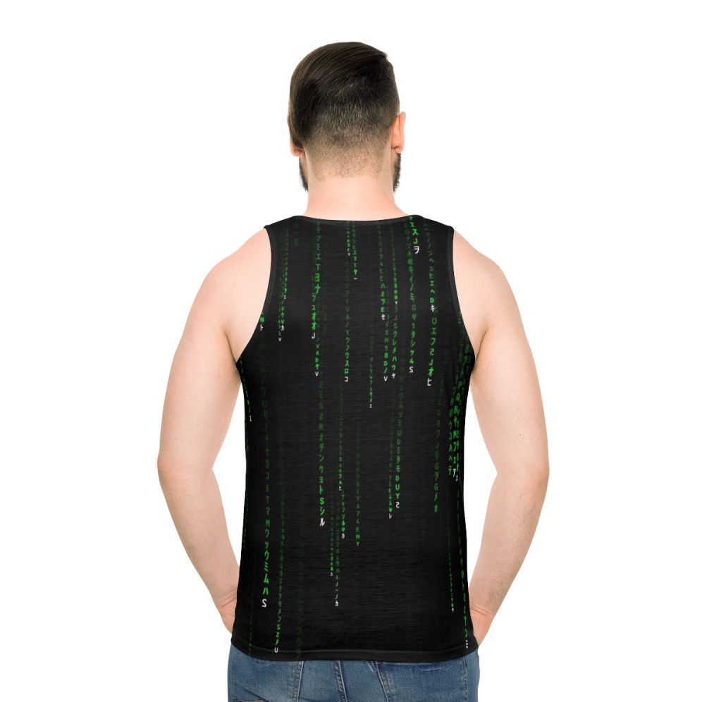 Matrix Inspired Unisex Green Tank Top
