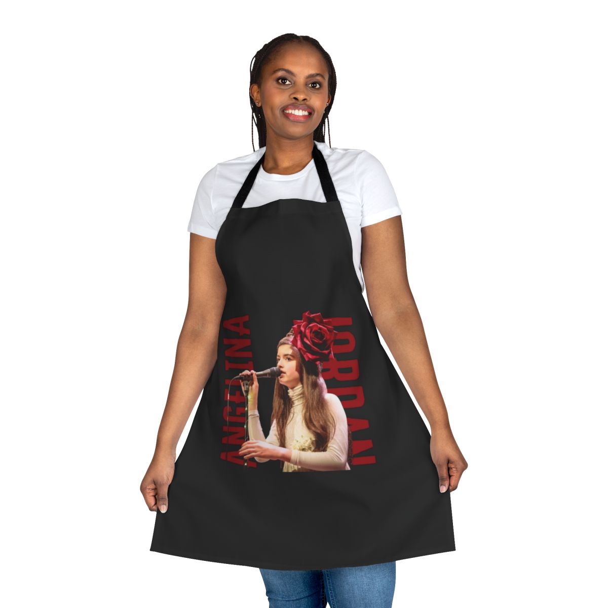 Musical apron with Angelina Jordan's "It's Magic" design