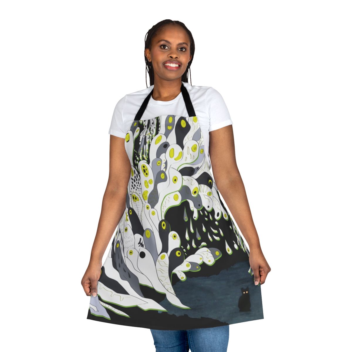 Melt Banana inspired noise-themed apron