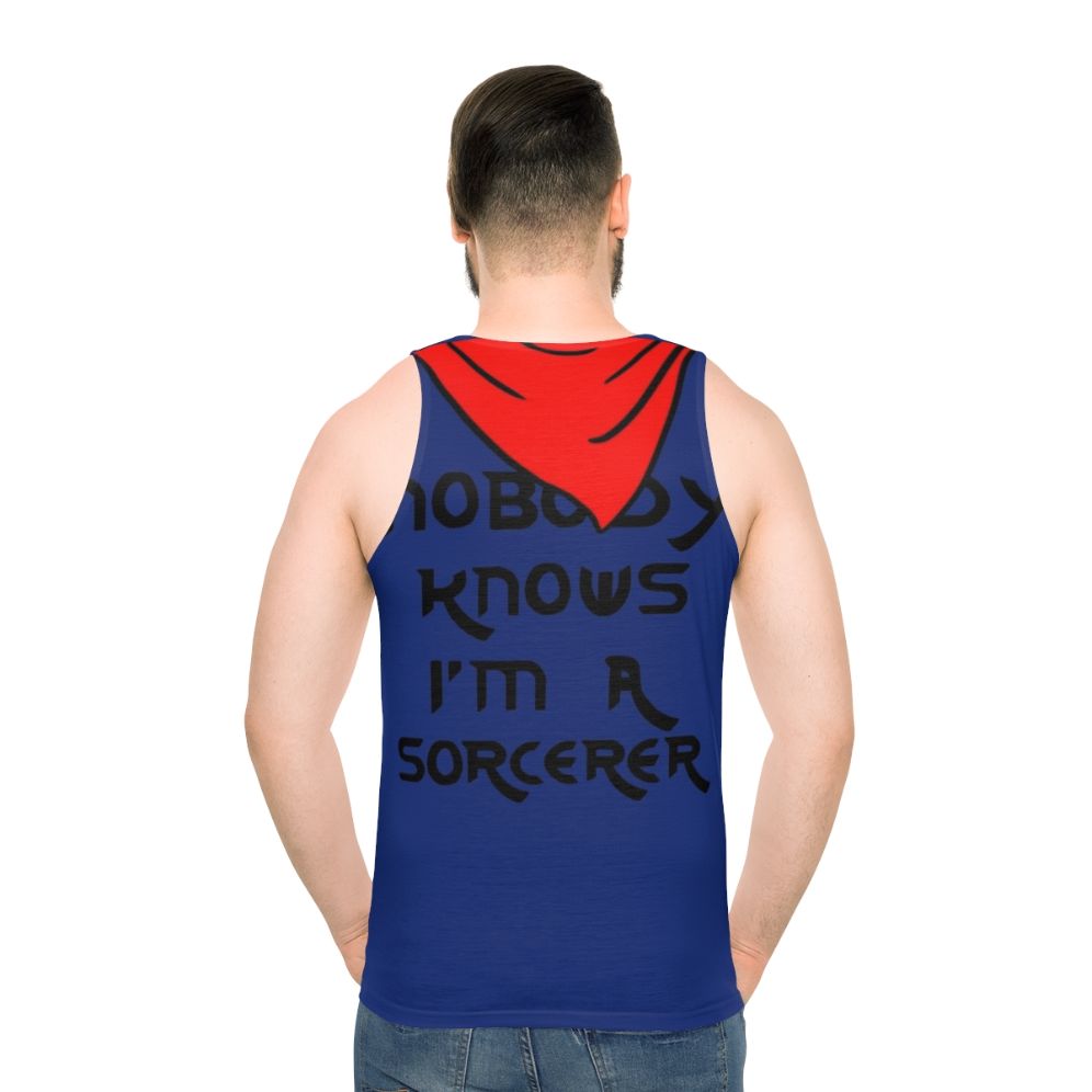 Merlin inspired "Nobody Knows I'm A Sorcerer" unisex tank top