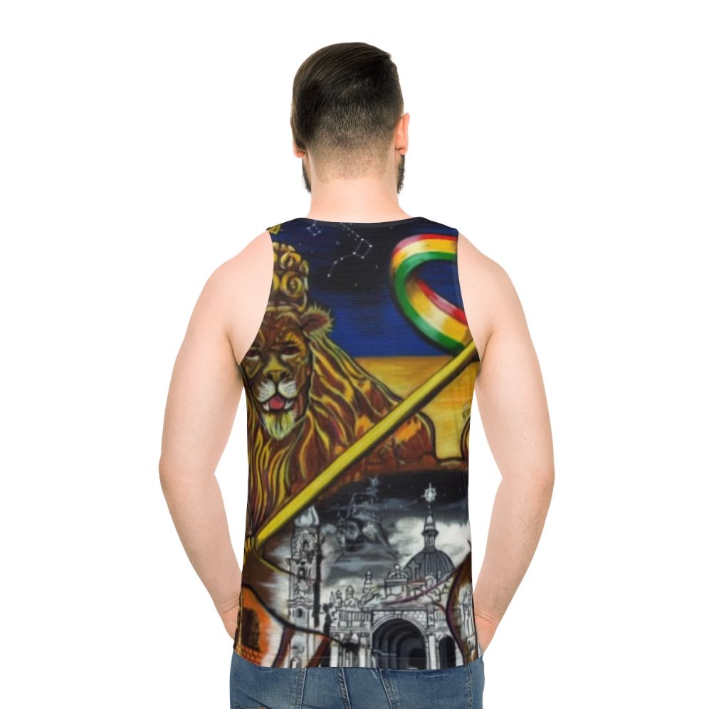 Midnite Zion Unisex Rastafarian Lion of Judah Tank Top