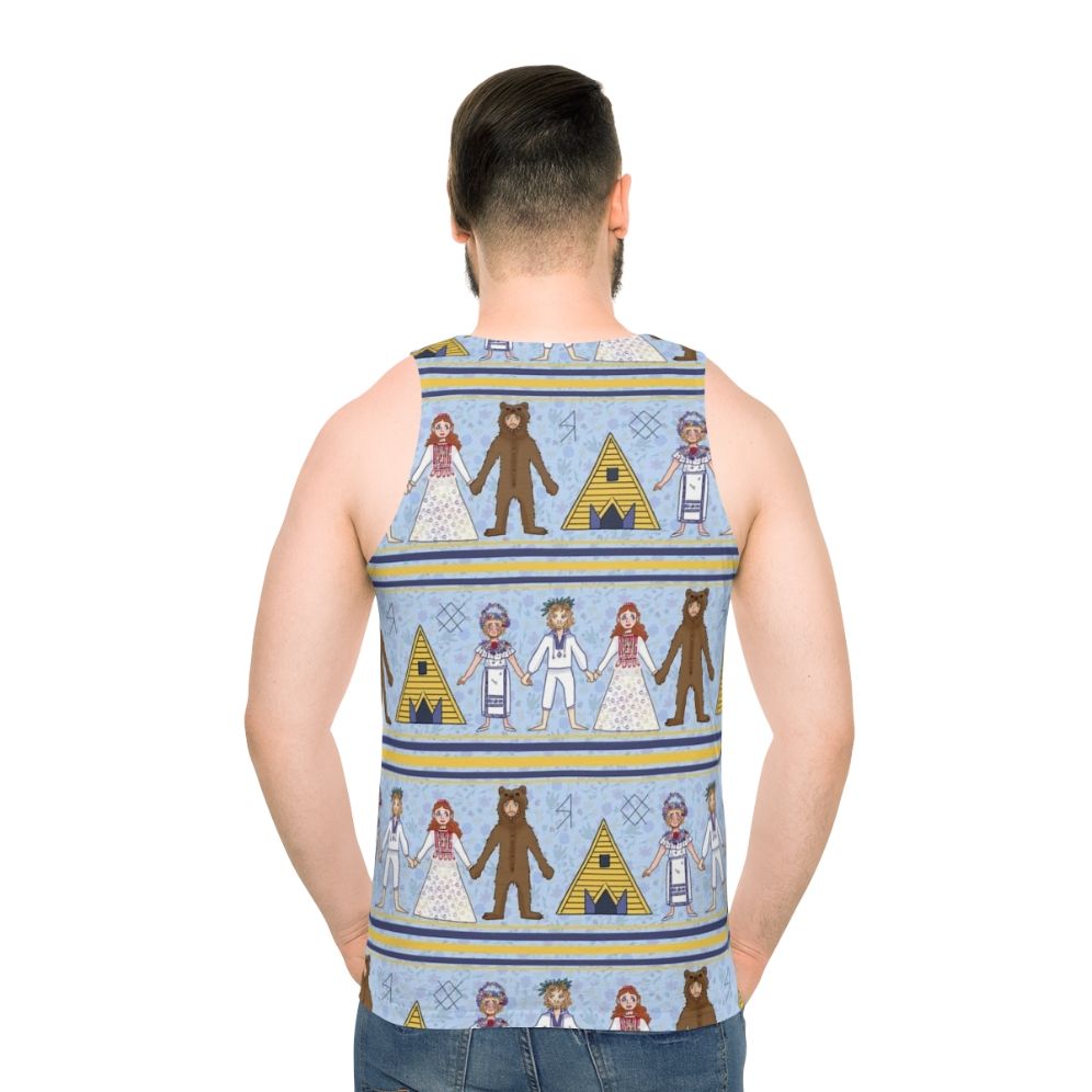 Midsommar floral pattern unisex tank top
