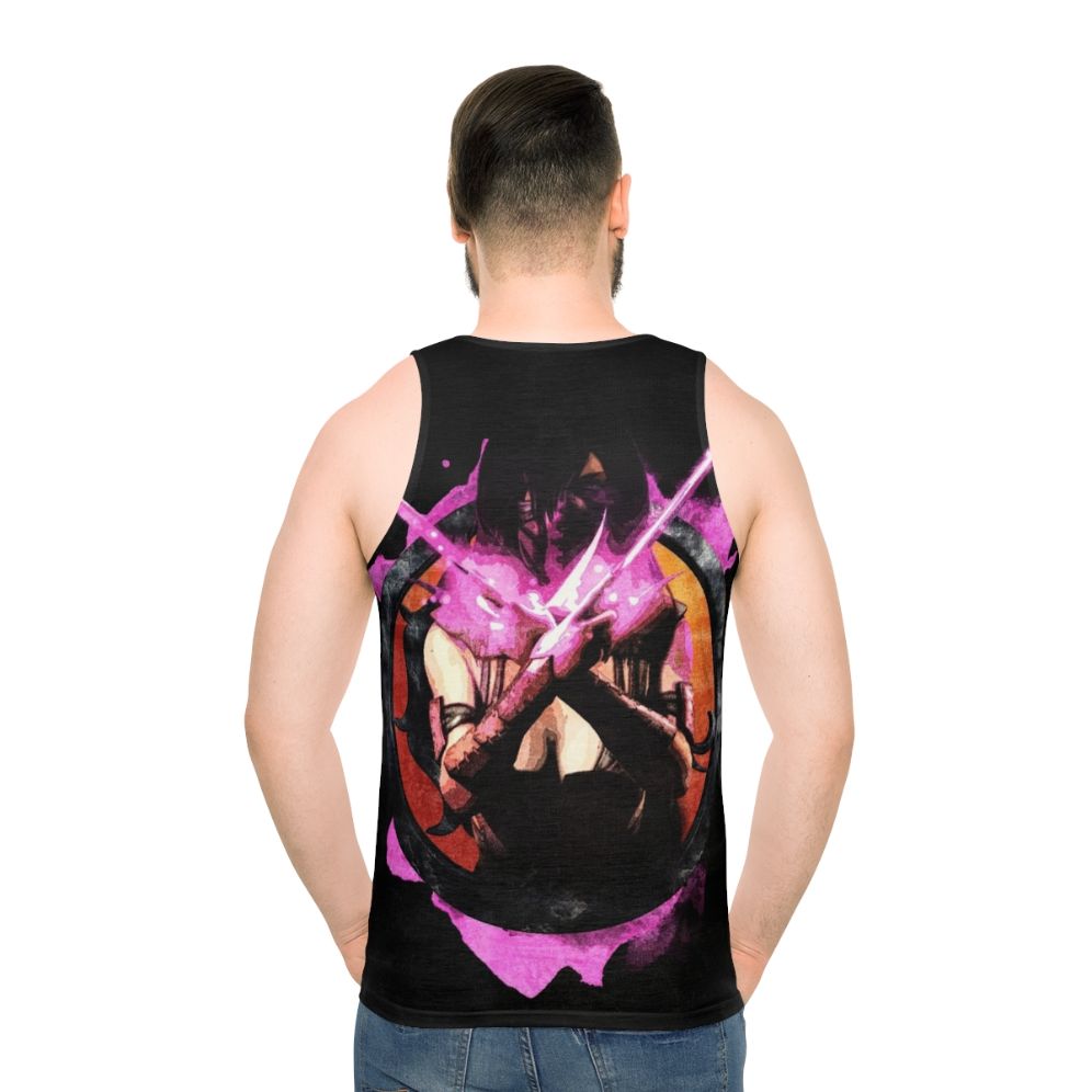 Mileena Mortal Kombat unisex pink grunge gaming tank top