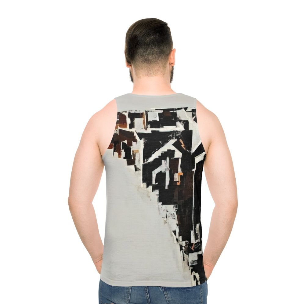 Minimalist unisex tank top with music-inspired design