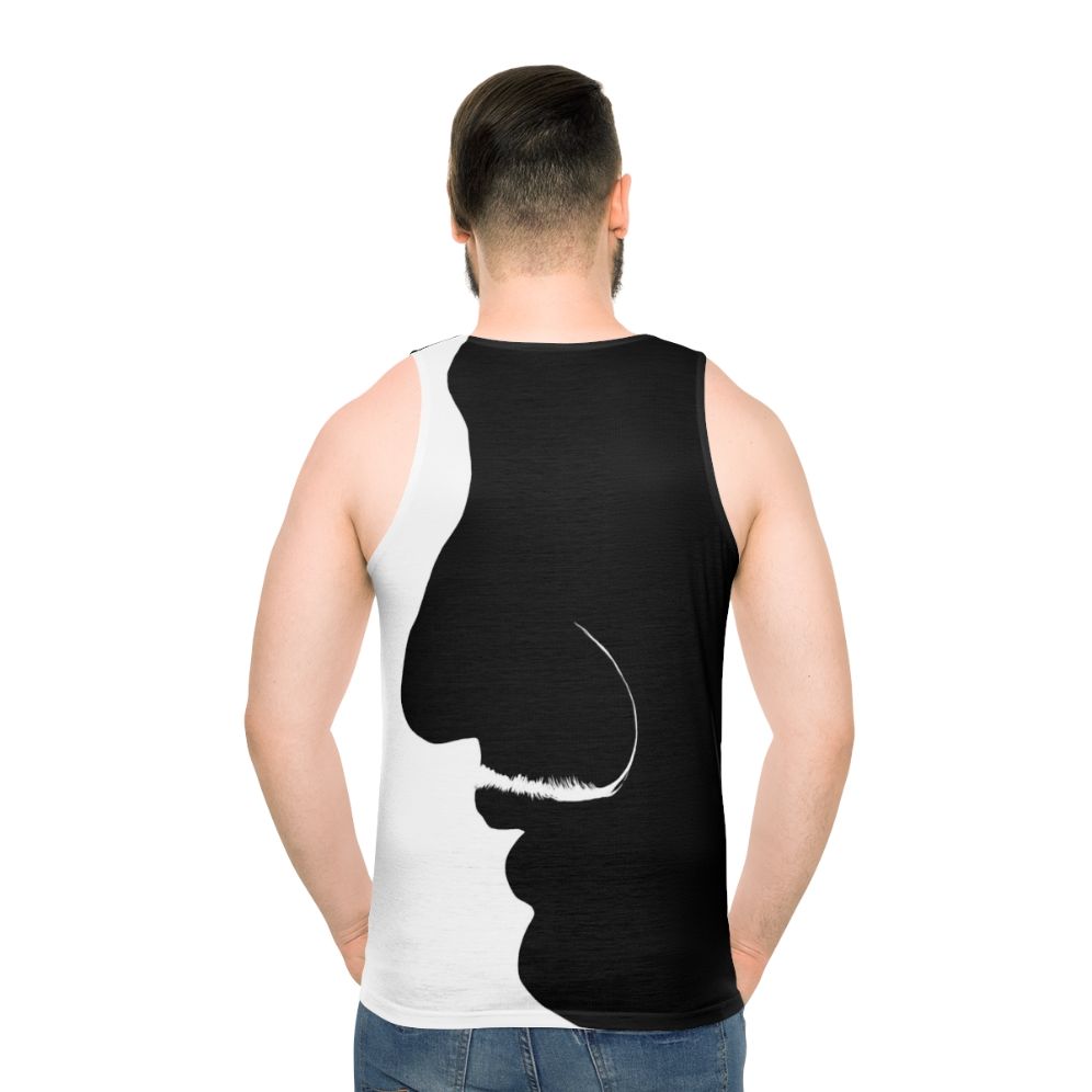 Minimalist Salvador Dali portrait unisex tank top