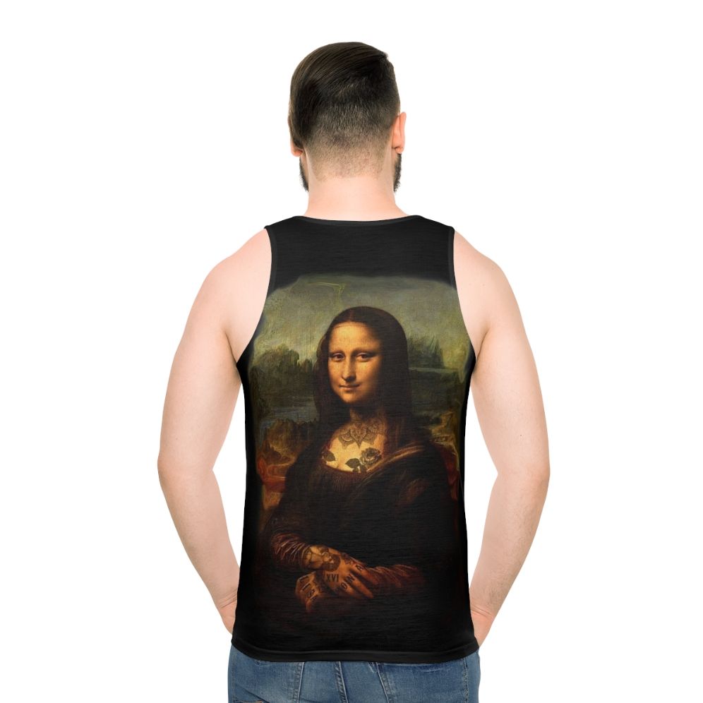 Mona Lisa Tattoo Inspired Unisex Tank Top