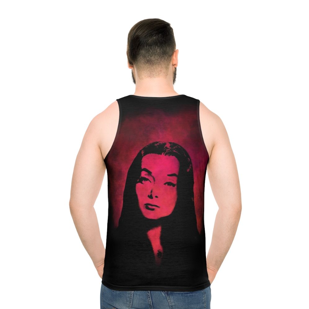 Morticia Addams inspired gothic unisex tank top
