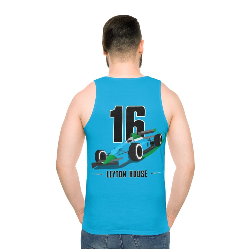 Motorsports-inspired unisex tank top