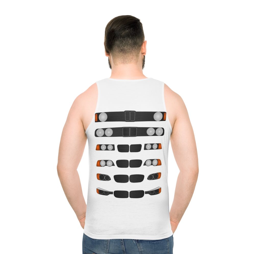 Motorsports inspired unisex tank top