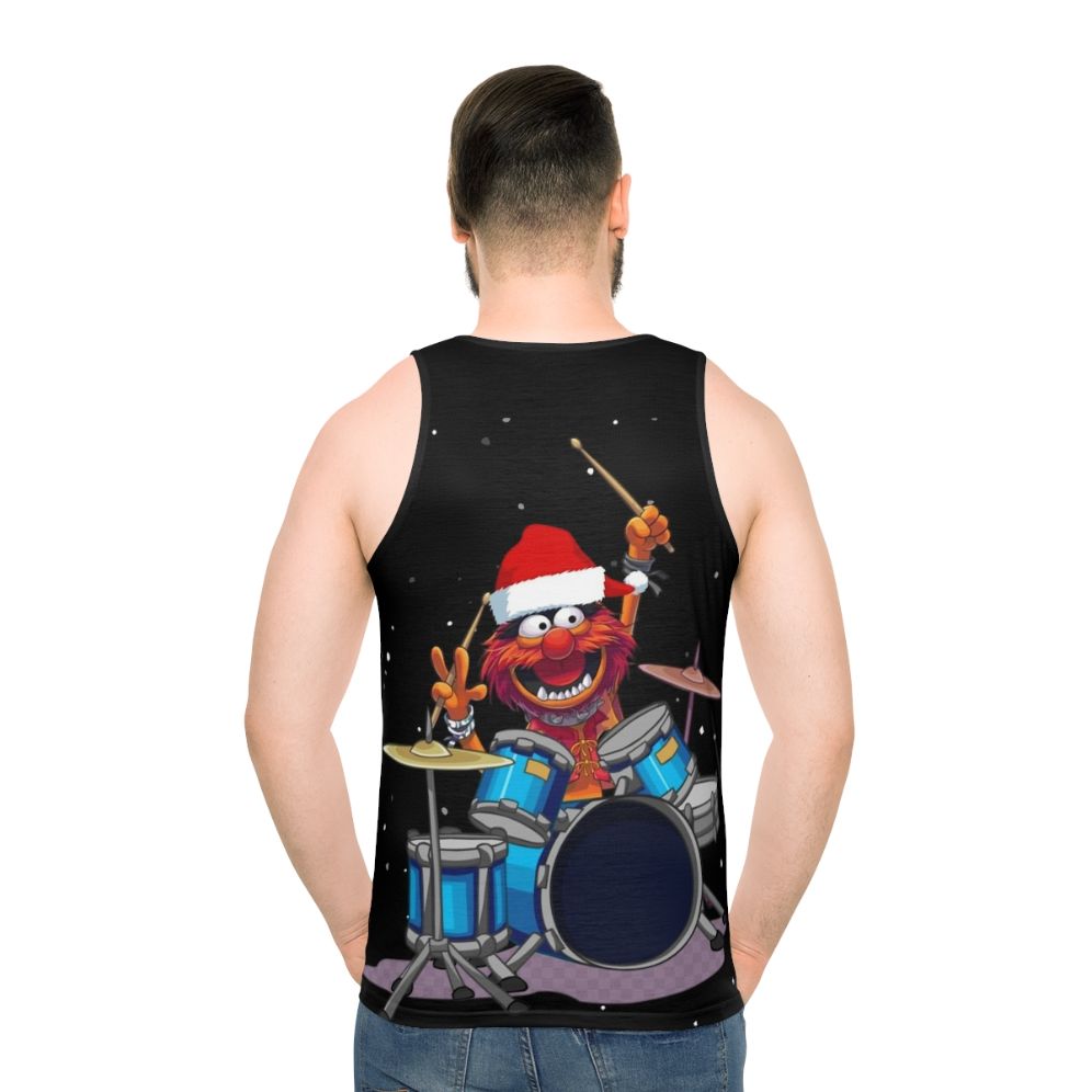 Muppet Animal Drummer Unisex Christmas Tank Top