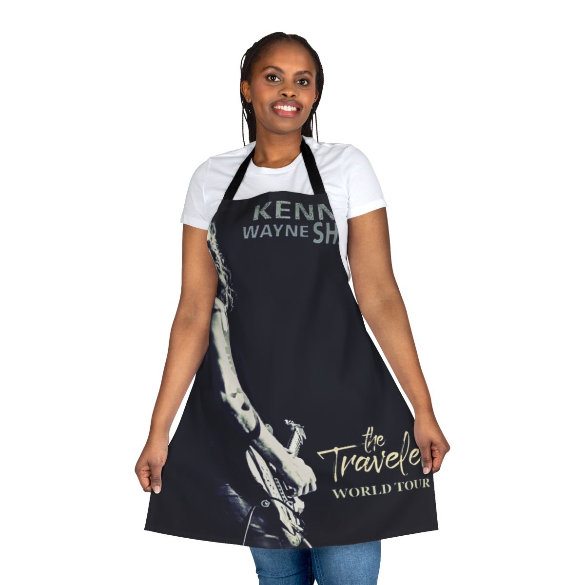 Kenny Wayne Shepherd inspired apron featuring guitar and rock music design