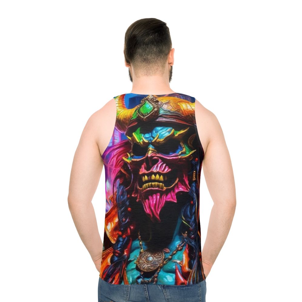 Neon Pirate Graffiti Unisex Tank Top