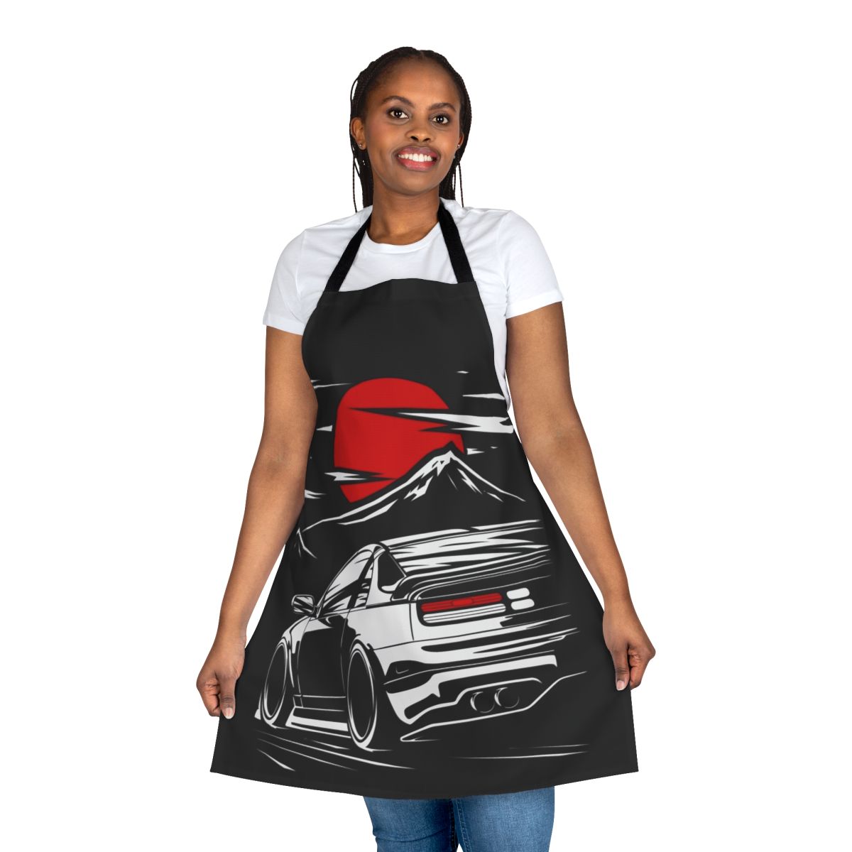 Nissan 300ZX Z32 inspired automotive apron with JDM design