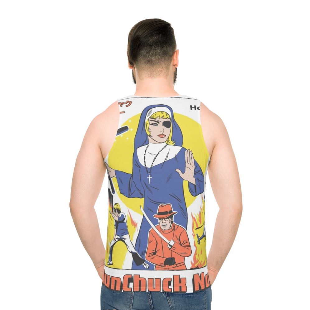 Nunchuck Nun 2 Unisex Pop Culture Parody Tank Top