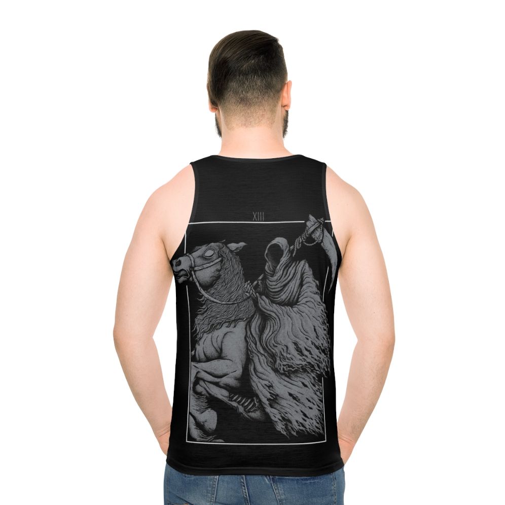 Occult Tarot Death Reaper Skull Unisex Tank Top