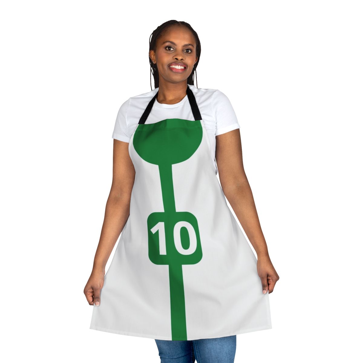 Omniverse-Inspired Graphic Apron Featuring Ben 10 Characters and Symbols