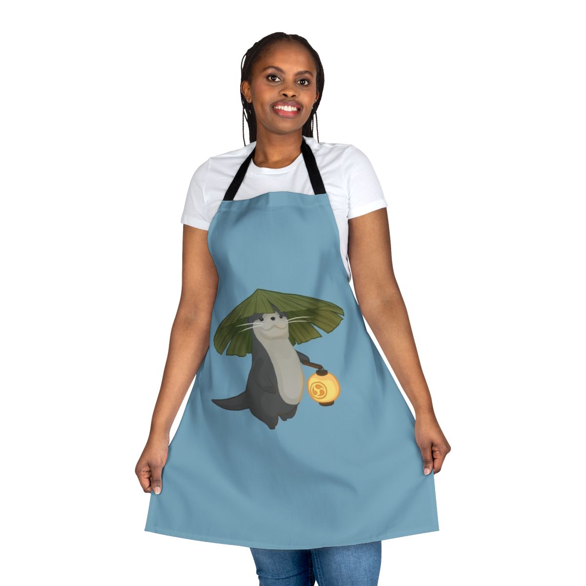 Otter-themed apron inspired by the popular video game Final Fantasy XIV