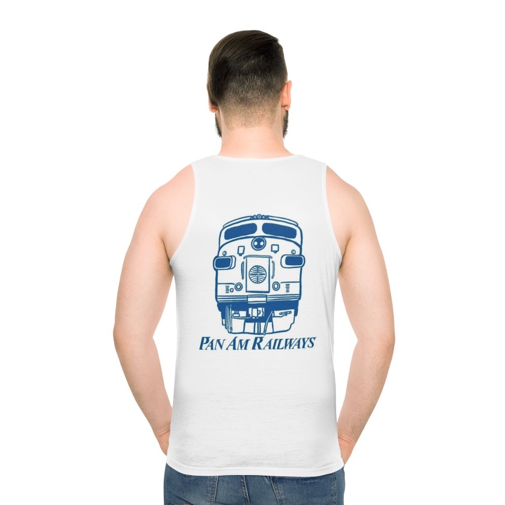 Vintage-inspired Pan Am Railways unisex tank top