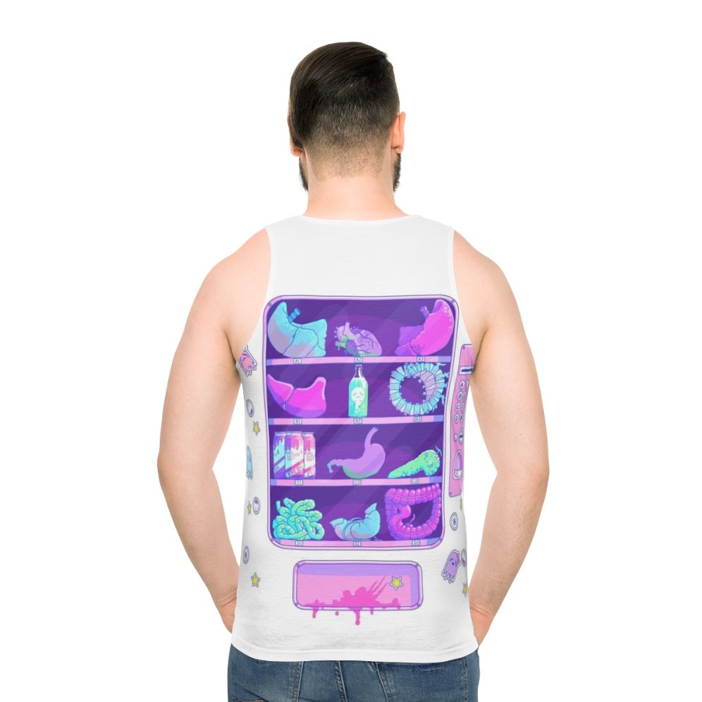 Pastel goth organ-themed unisex tank top